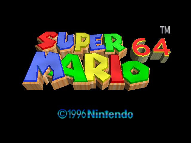 Super Mario 64 - The Wonderous Worlds Title Screen
